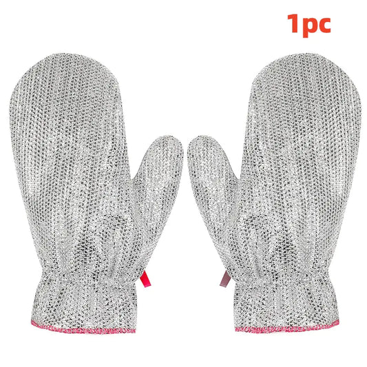 Bamboo Fiber Kitchen Dishwashing Gloves (Non-Oily)