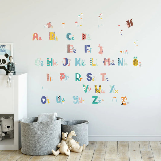 Colorful Animal Stickers for Kids' Room Decor